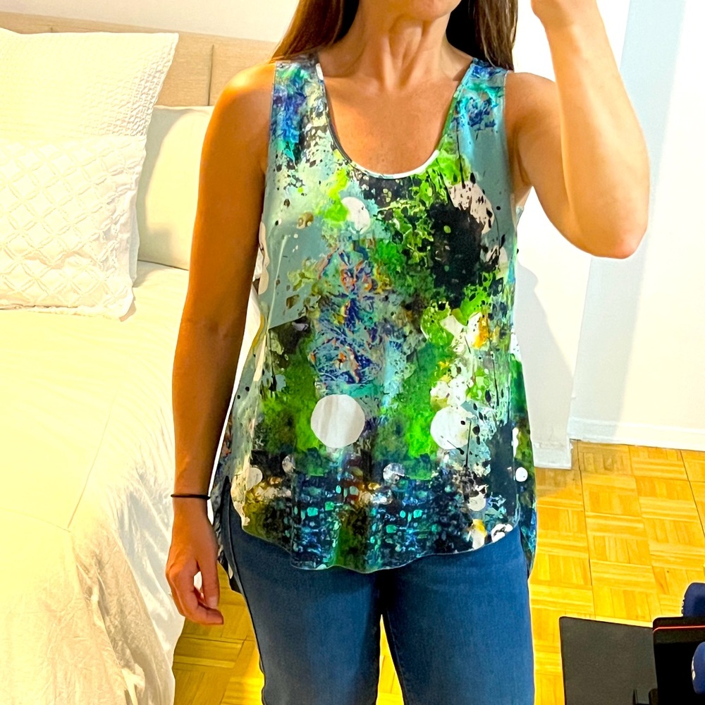Rebecca Minkoff Silk Printed Tank